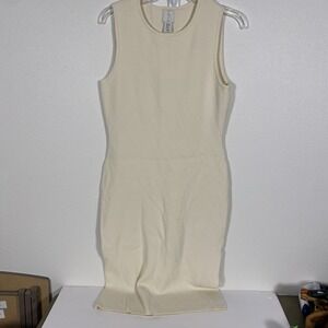 Joie‎ Cream Sleeveless Knit Sweater Dress Women's Size Medium X1